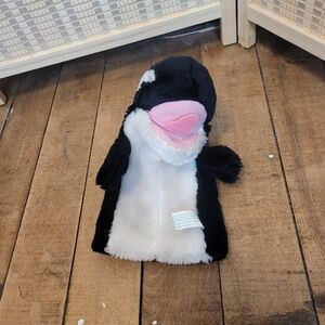 Vintage SeaWorld Shamu Orca Killer Whale Hand Puppet Plush
